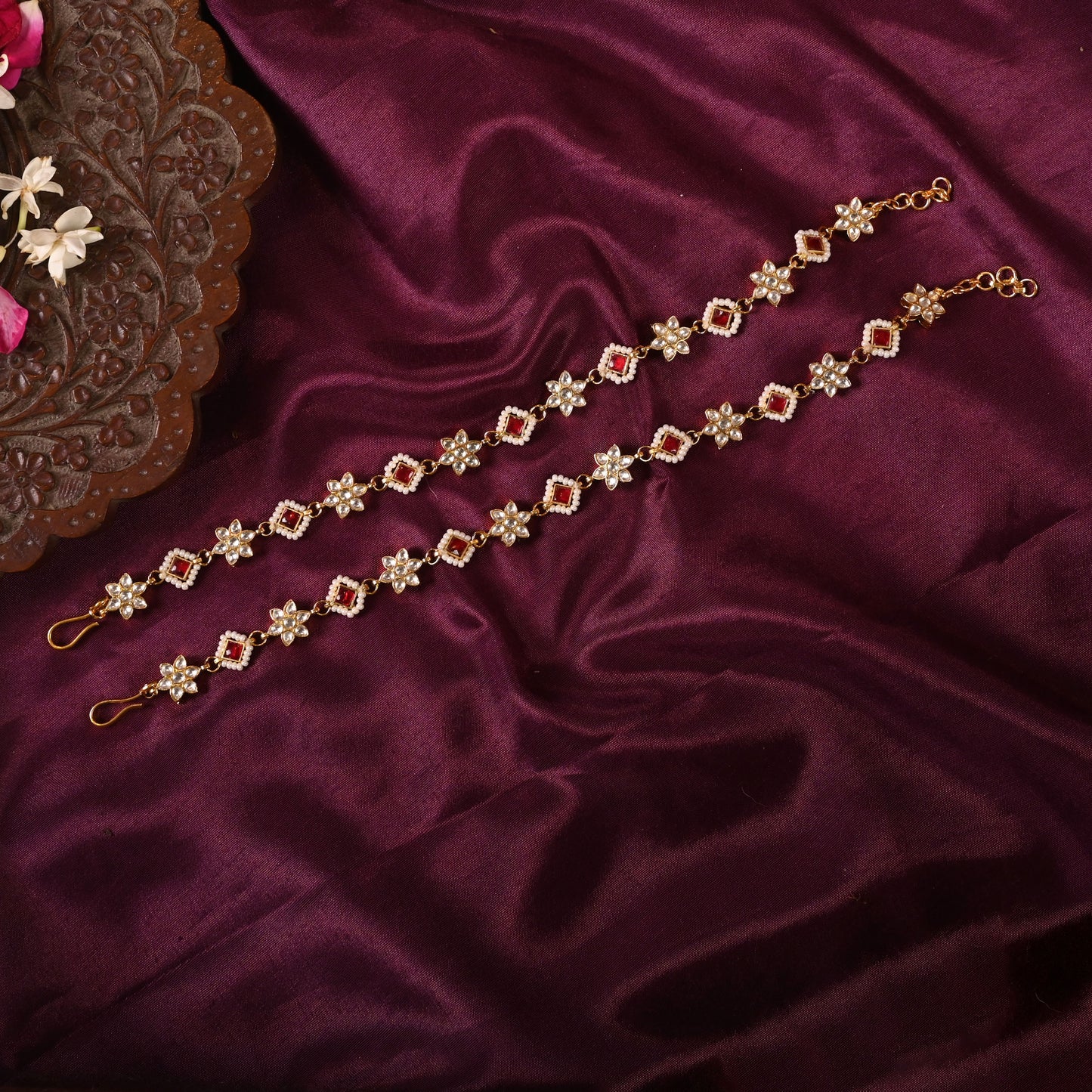 Varda Kundan Anklet (Payal)