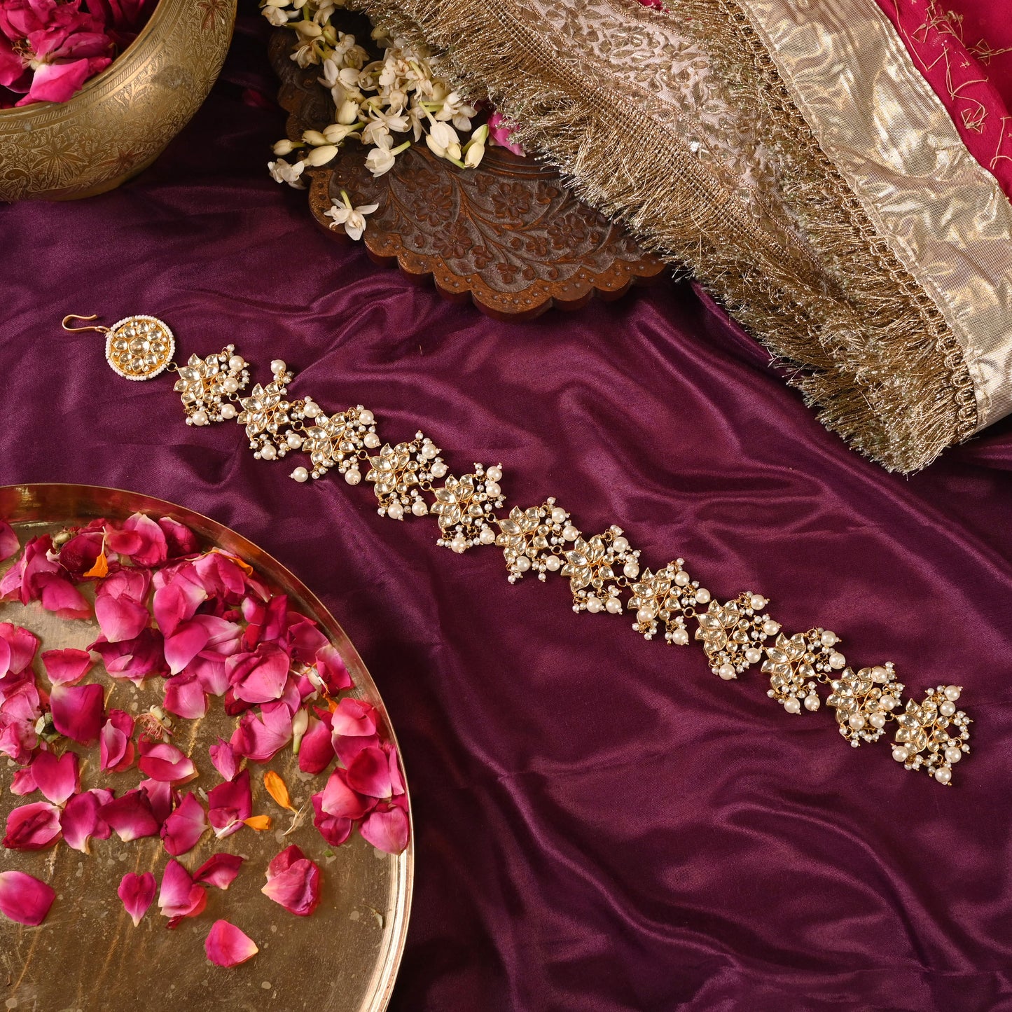 Sadhvi Kundan Braid