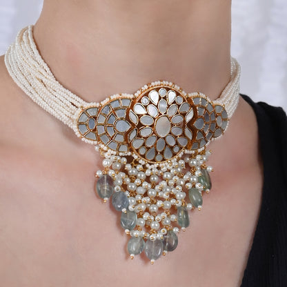 Aarif Choker With Earring