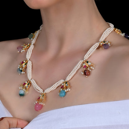 Nischaritham Necklace With Earring