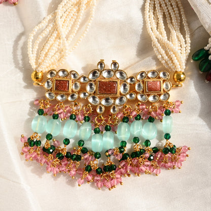 Paridhan Choker with Earrings