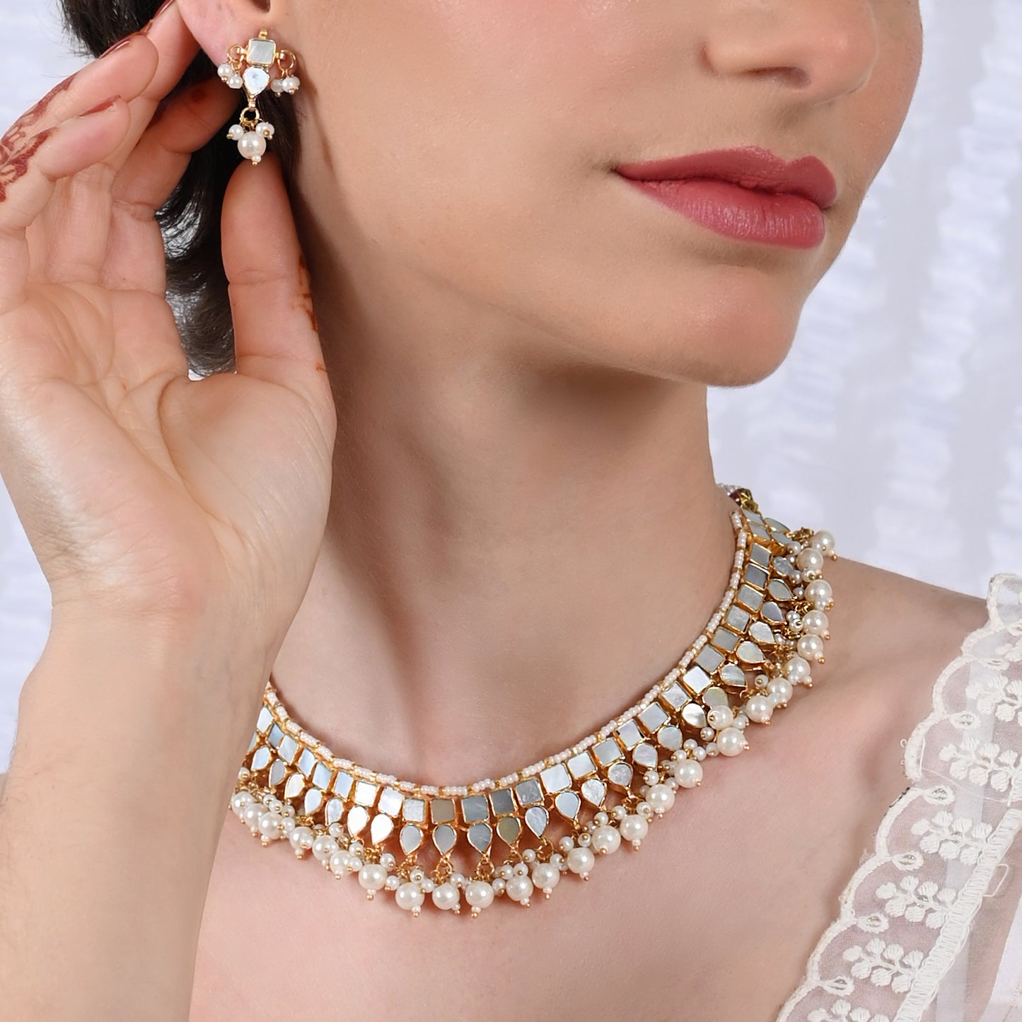 Yadavi Choker Set with Earrings