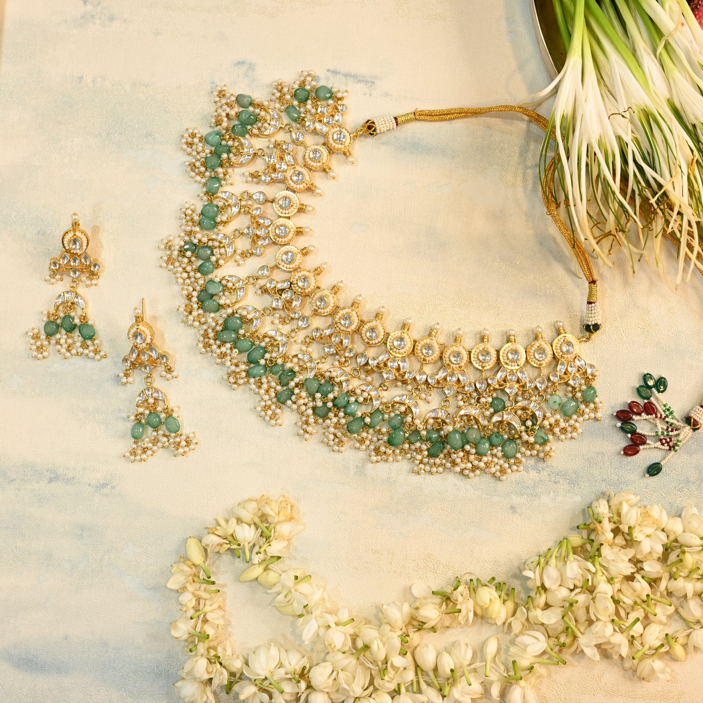 Poonam Necklace with Earrings