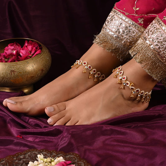 Aarohi Kundan Anklet (Payal)