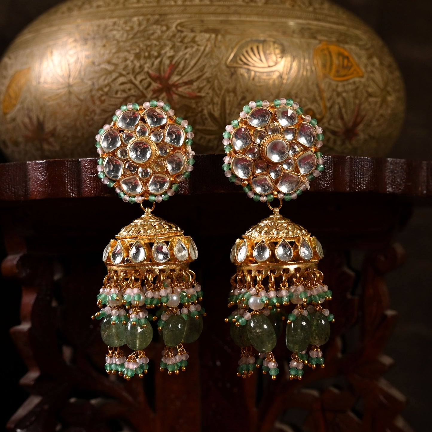 Ajmeri Jhumki Earrings