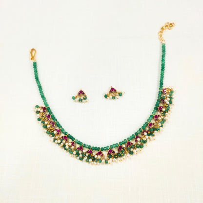 Dinara Necklace with Earrings